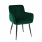 Chaise de salle à manger Kick Rev Velvet - Vert foncé