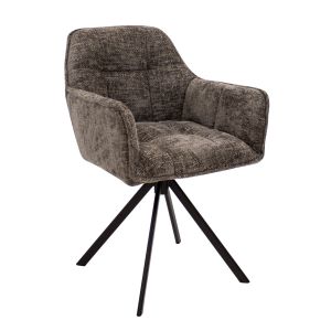 Chaise tournante Kick Luc - Gris foncé