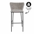 Tabouret de bar Kick Bo - Gris