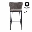 Tabouret de bar Kick Bo - Gris foncé