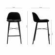 Tabouret de bar Kick Joel - Noir