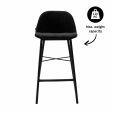 Tabouret de bar Kick Joel - Noir