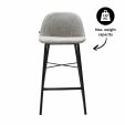 Tabouret de bar Kick Joel - Gris