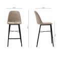 Tabouret de bar Kick Lara - Beige