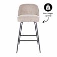 Tabouret de bar Kick Lucy - Taupe