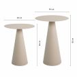 Table d'appoint Kick Vic large - Beige