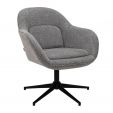 Fauteuil tournant Kick Lux - Gris foncé