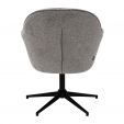 Fauteuil tournant Kick Lux - Gris foncé