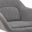 Fauteuil tournant Kick Lux - Gris foncé