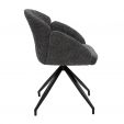 Chaise tournante Kick Aiko - Gris foncé