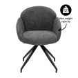 Chaise tournante Kick Aiko - Gris foncé