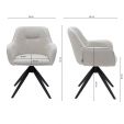 Chaise tournante Kick Arne - Blanc