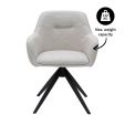 Chaise tournante Kick Arne - Blanc