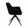 Chaise tournante Kick Arne - Noir