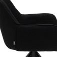 Chaise tournante Kick Arne - Noir