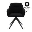 Chaise tournante Kick Arne - Noir