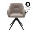 Chaise tournante Kick Arne - Gris