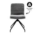 Chaise tournante Kick Aron - Gris foncé