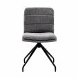 Chaise tournante Kick Aron - Gris foncé