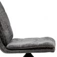 Chaise tournante Kick Aron - Gris foncé