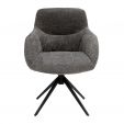 Chaise tournante Kick Fer - Gris foncé