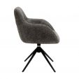 Chaise tournante Kick Fer - Gris foncé