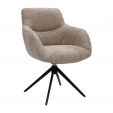 Chaise tournante Kick Fer - Beige