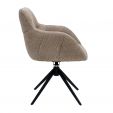 Chaise tournante Kick Fer - Beige