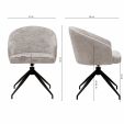 Chaise tournante Kick Merle - Gris