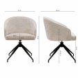 Chaise tournante Kick Merle - Champagne