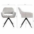 Chaise tournante Kick Miyo - Gris