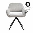 Chaise tournante Kick Miyo - Gris