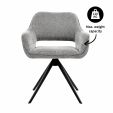 Chaise tournante Kick Miyo - Gris foncé