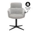 Chaise tournante Kick Noud - Gris