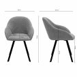 Chaise tournante Kick Olof - Gris foncé