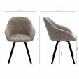 Chaise tournante Kick Olof - Taupe