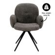 Chaise tournante Kick Raf - Gris foncé