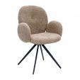 Chaise tournante Kick Raf - Beige