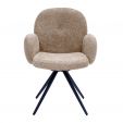 Chaise tournante Kick Raf - Beige