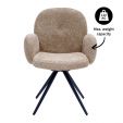 Chaise tournante Kick Raf - Beige