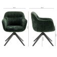 Chaise tournante Kick Sten - Vert foncé