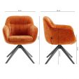 Chaise tournante Kick Sten - Orange