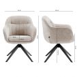 Chaise tournante Kick Sten - Beige