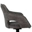 Chaise tournante Kick Zara - Gris foncé