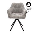 Chaise tournante Kick Luc - Gris