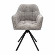 Chaise tournante Kick Luc - Gris