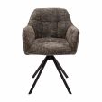 Chaise tournante Kick Luc - Gris foncé