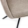 Chaise tournante Kick Mex - Taupe