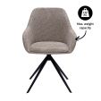 Chaise tournante Kick Mex - Taupe