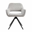 Chaise tournante Kick Miyo - Gris